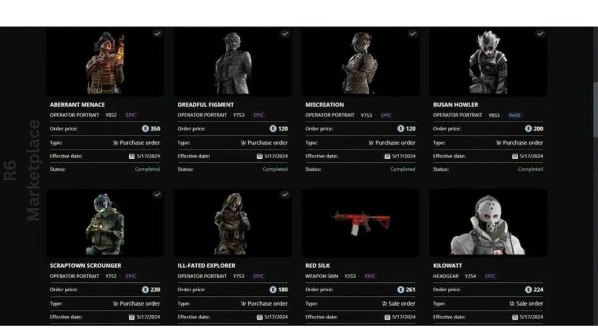 R6 Marketplace Guide: Buy, Sell And Trade Rainbow Six Siege Items Fast