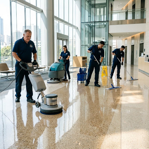 Floors Stripping and waxing