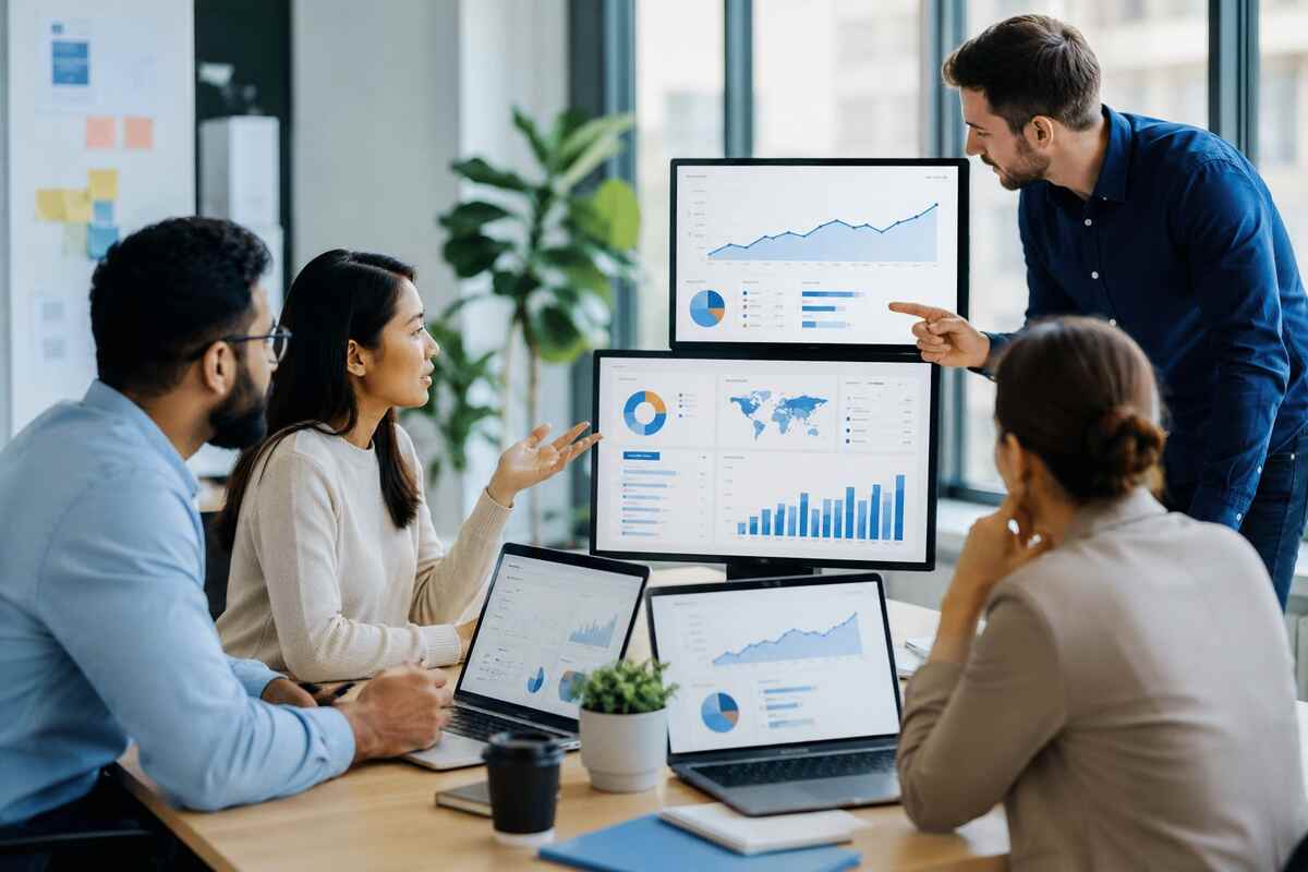 SEO Agency in USA Glorvix team analyzing website performance and search rankings